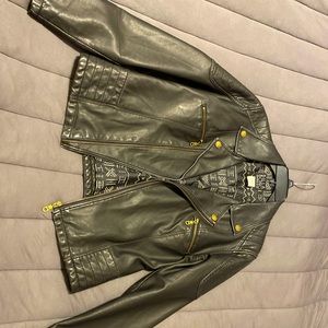 Women’s Large Billabong Faux Leather Moto Jacket.